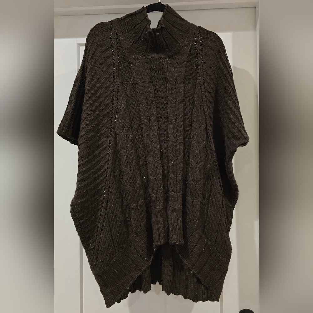 Cozy Brown Cable Knit Sweater